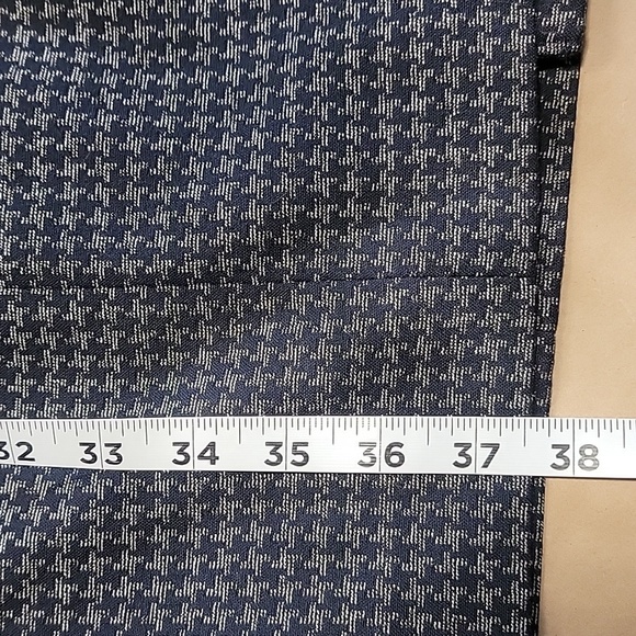 Talbots Size 4 Gray & Navy Blue Houndstooth Tweed Sheath Dress, Never Worn - Picture 12 of 16